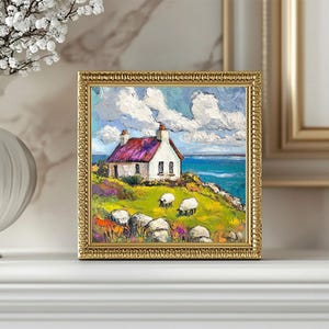 Irish Cottage Painting Original Art Impasto Oil Artwork Ireland ...