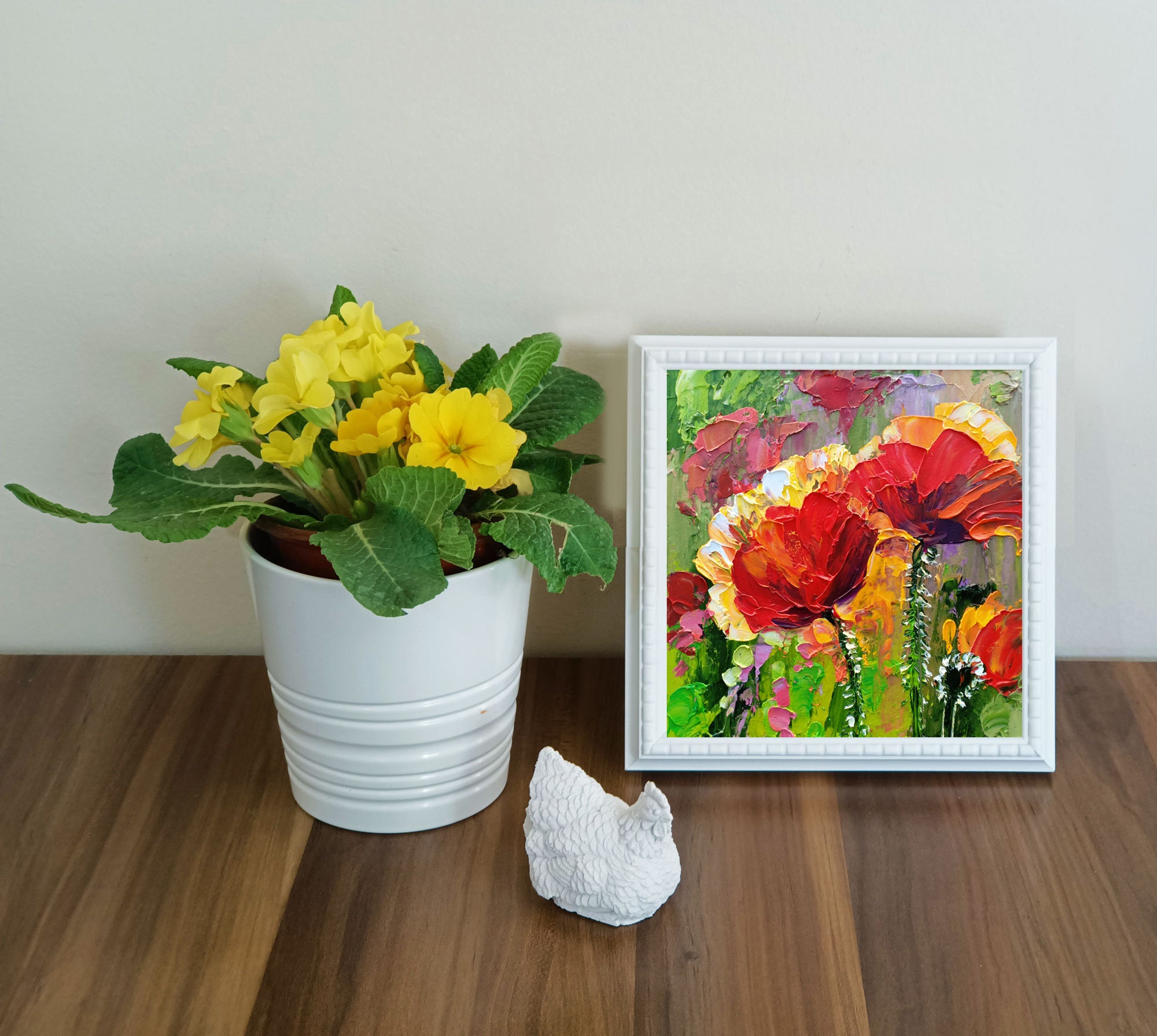California Poppy Painting Floral Original Art Impasto Oil Painting ...