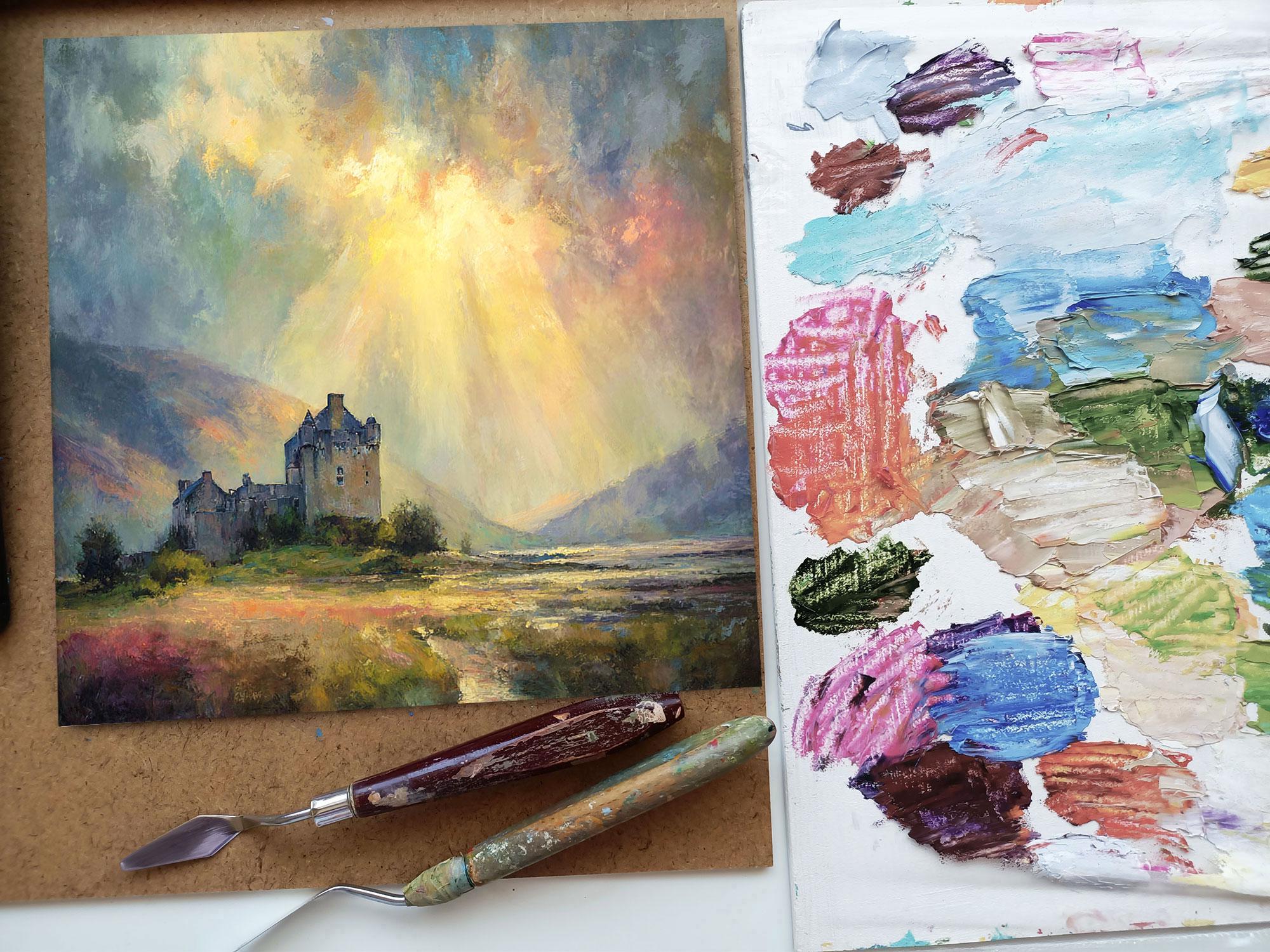 Ireland Landscape Ross Castle Killarney Oil Painting Original Art - Etsy
