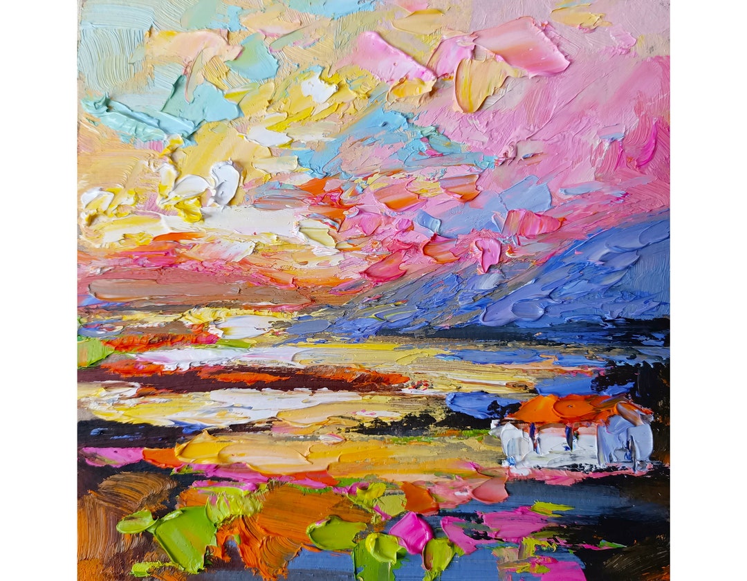 Ireland Painting Irish Original Art Kinsale Landscape Impasto Oil ...