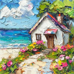 Ireland Painting Irish Cottage Original Art See Painting Landscape Impasto Oil Painting Farm Small Impressionist Artwork