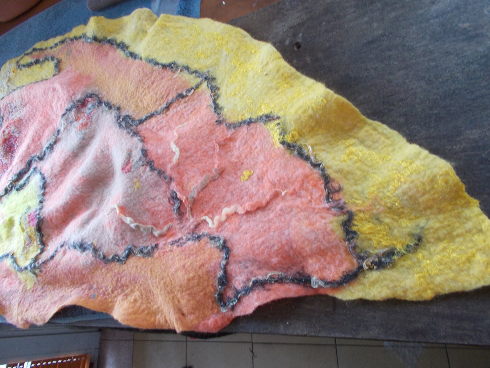 felted wool shawl