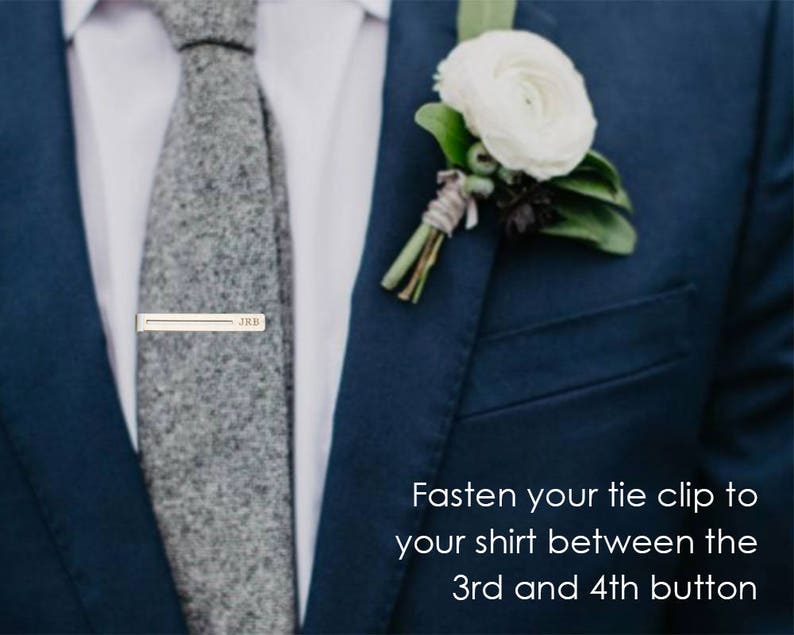 Mountain tie clip, mountain wedding, wood tie bar, groom gift from bride, minimalist tie bar, mountain tie bar, made in usa image 5