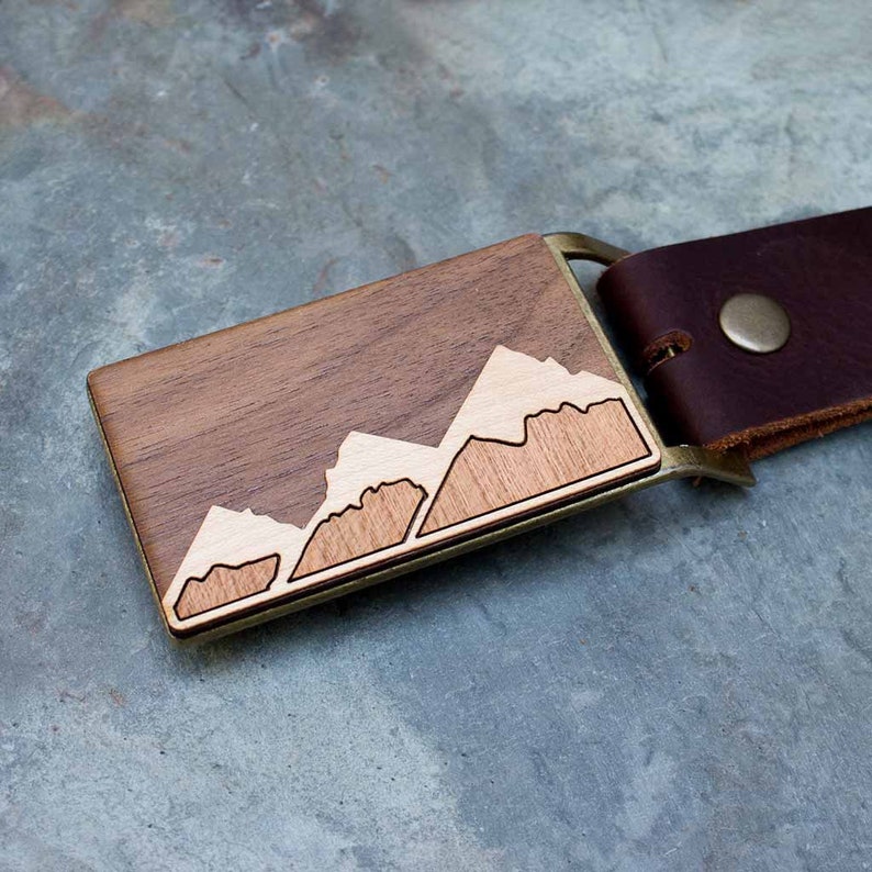 Mountain Belt Buckle custom belt buckle belt buckles for Etsy