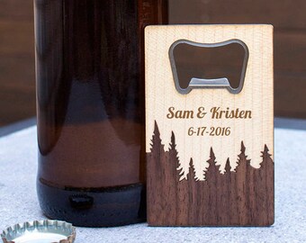 5th anniversary gift, free engraving, bottle opener, 5 year anniversary, gift for husband, custom engraved, gift for boyfriend, beer