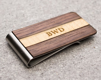 money clip, free engraving, groomsman gift, custom engraved, wooden money clip, engraved money clip, custom groom gift, gift for husband