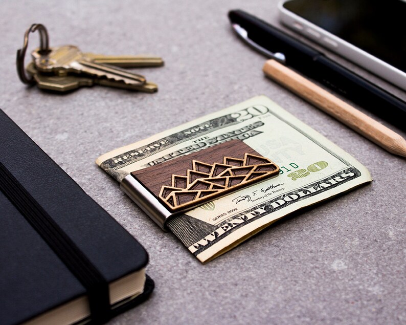 Money Clip Free Engraving Minimalist Wallet Card Clip Gift Etsy