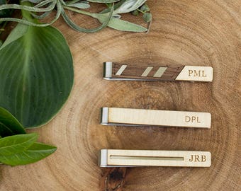 Groomsmen Tie clip, wedding tie clip, groomsman gift, monogram tie bar, tie bar, engraved tie bar, minimalist tie clip, simple tie bar