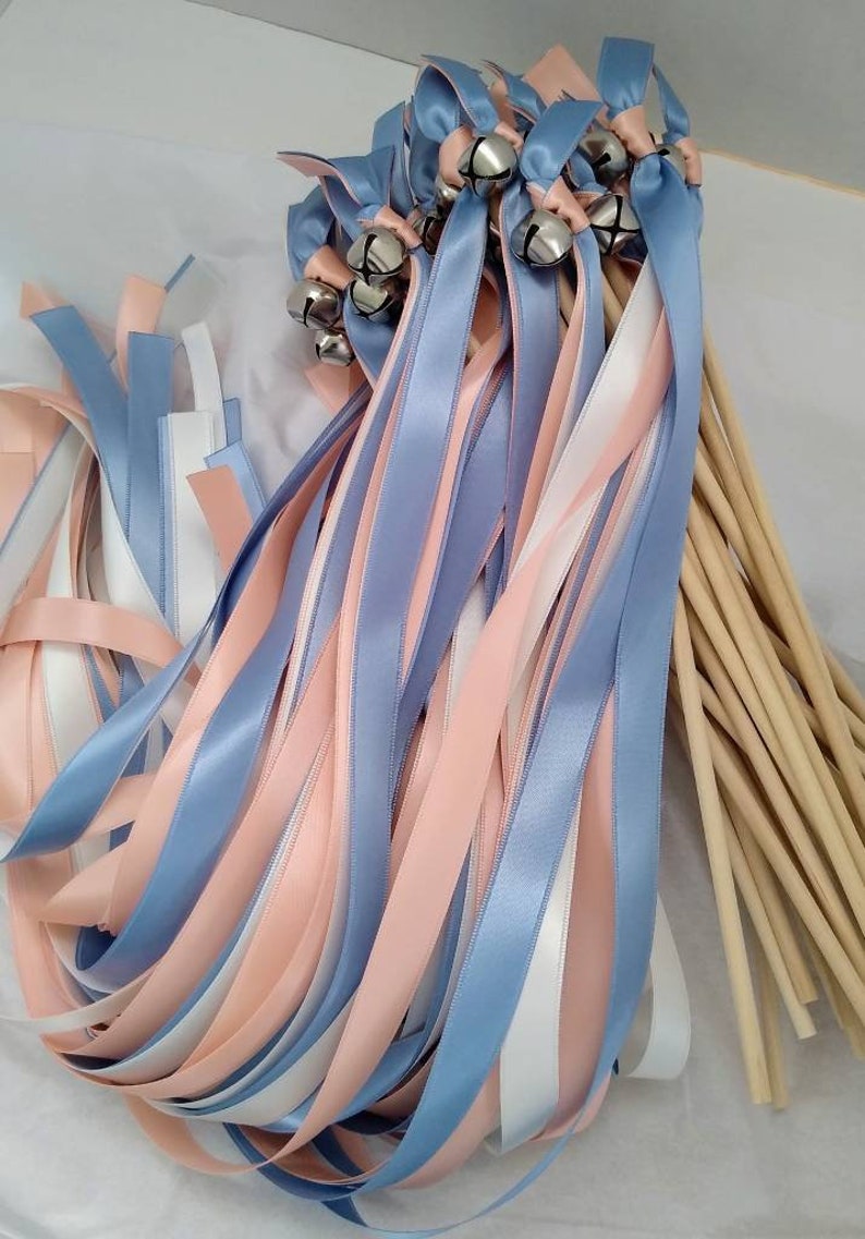 100 baguettes de ruban baguettes de mariage streamers de