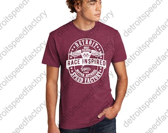 Detroit Speed Factory T-Shirt: Vintage Drag Racing Design