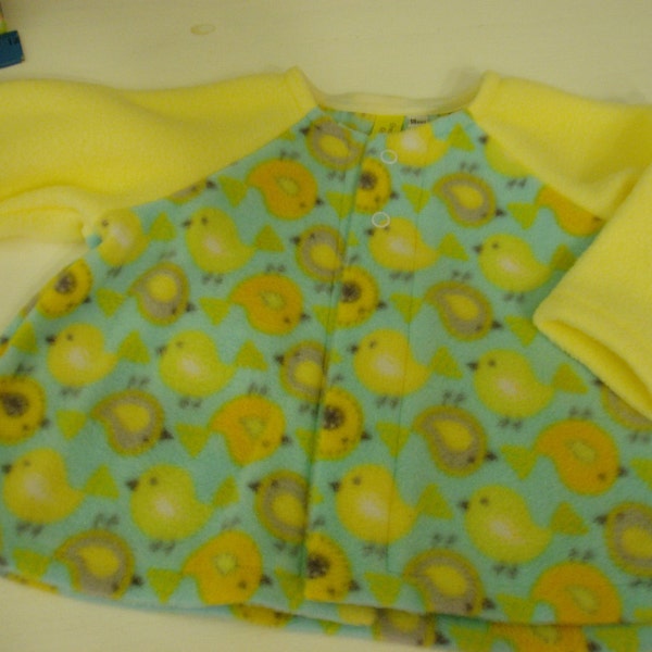 Little Bird print Lightweight Fleece Sweater, size 12-18 month