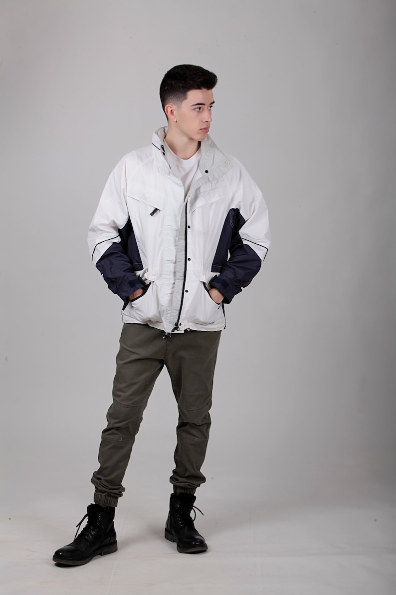 Size S Germany. Vintage White Outdoors Jacket