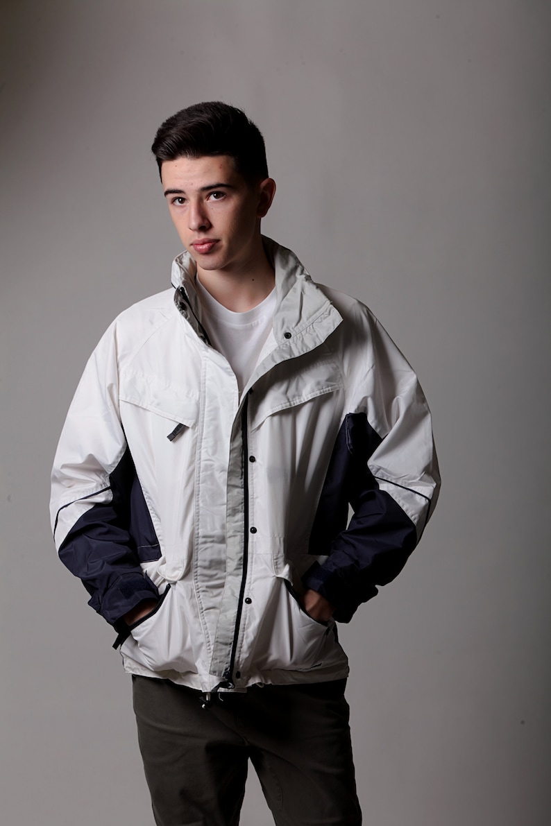 Size S Germany. Vintage White Outdoors Jacket