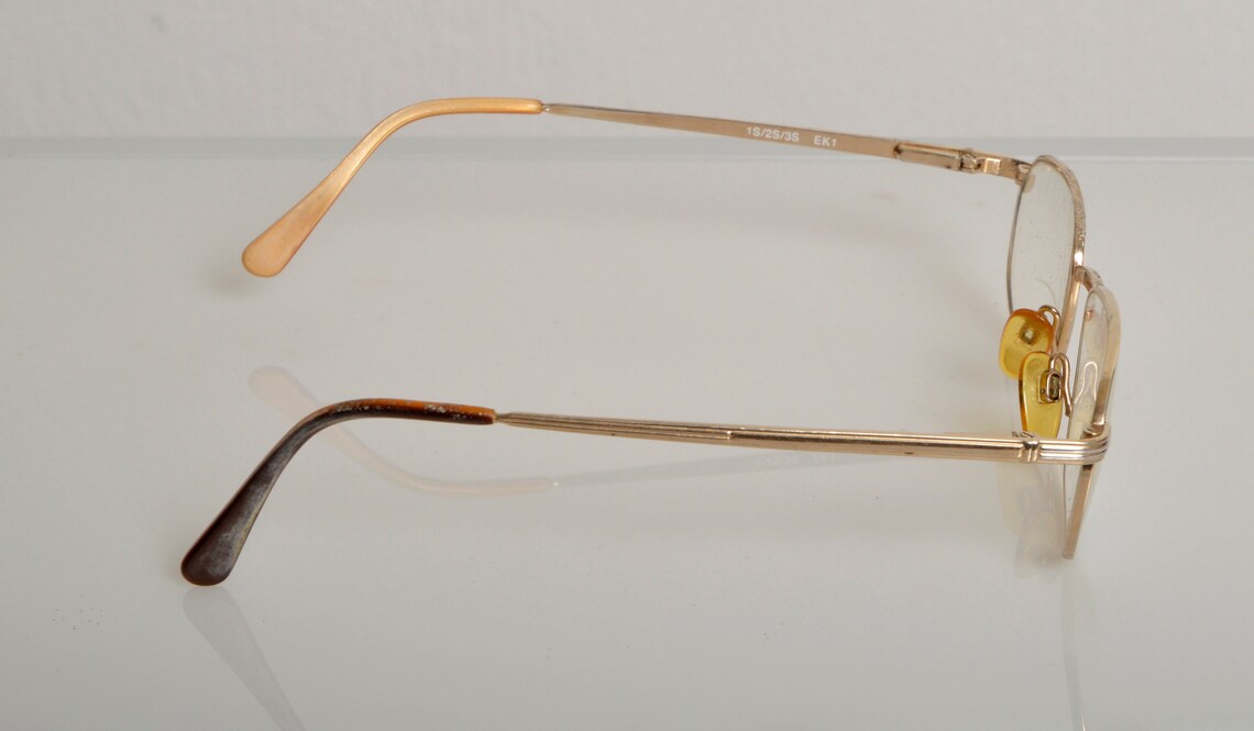 Vintage FIELMANN Eyewear Gold Frame Clear Lenses RX | Etsy