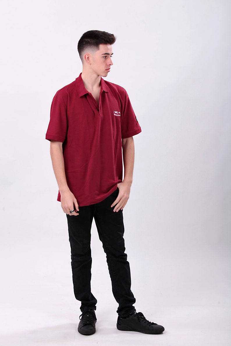 Vintage BMW MQ-Power Marron Polo shirt Size L.