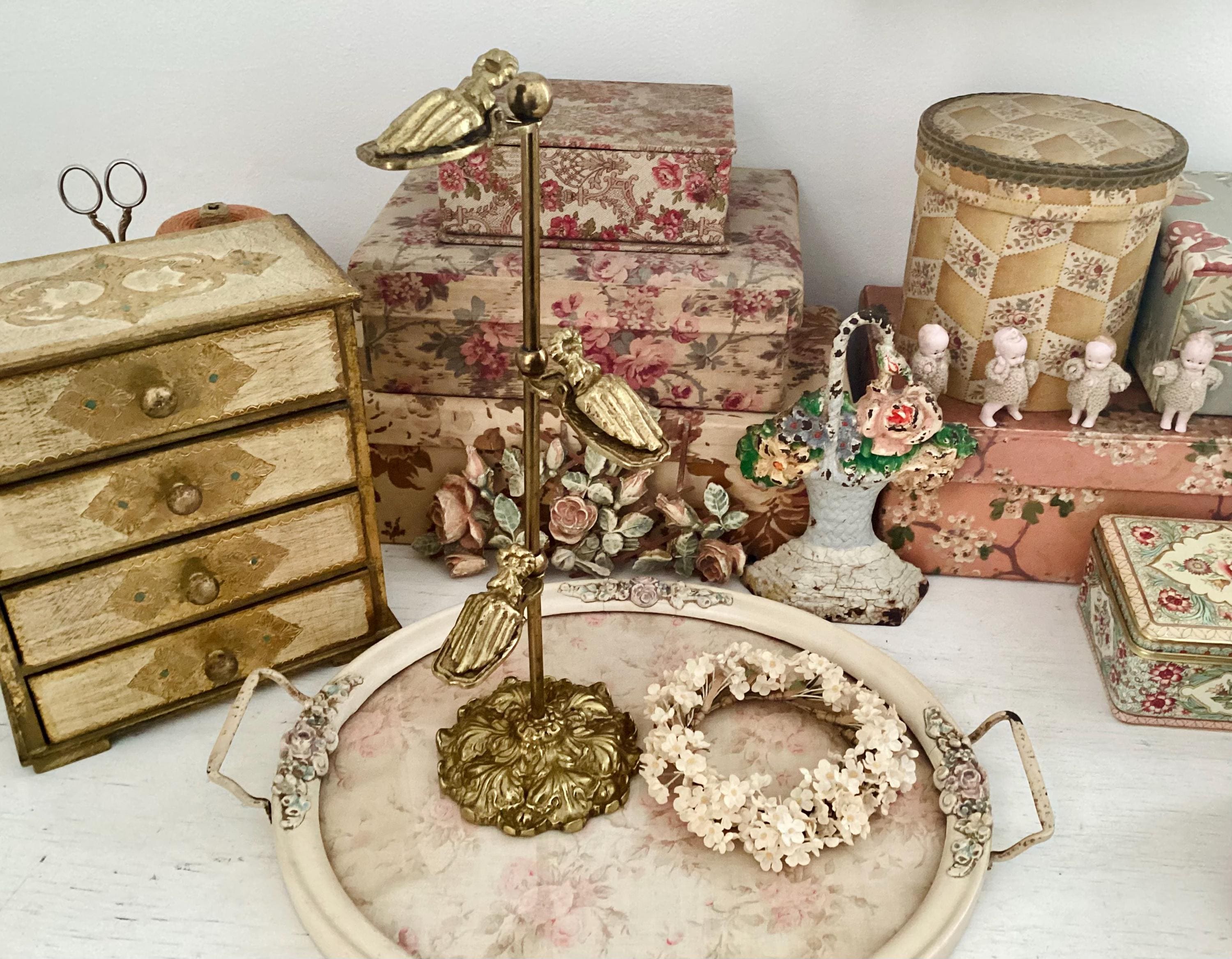 1960’s ハンドクリップスタンド Antique Brass Hand Clip Stand - Etsy