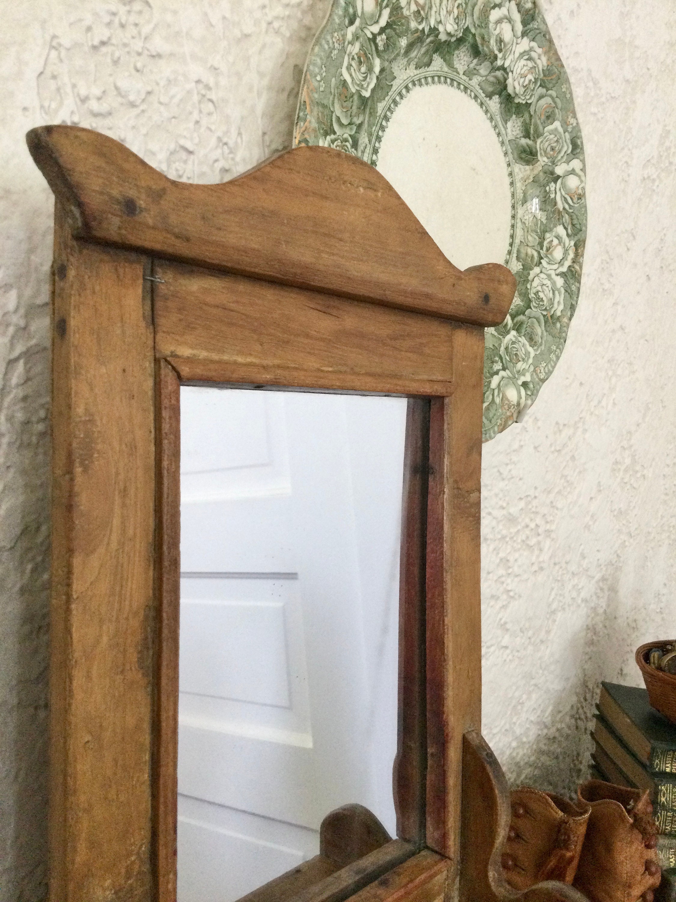 Gabinete de pared con espejo antiguo estante de afeitado | Etsy