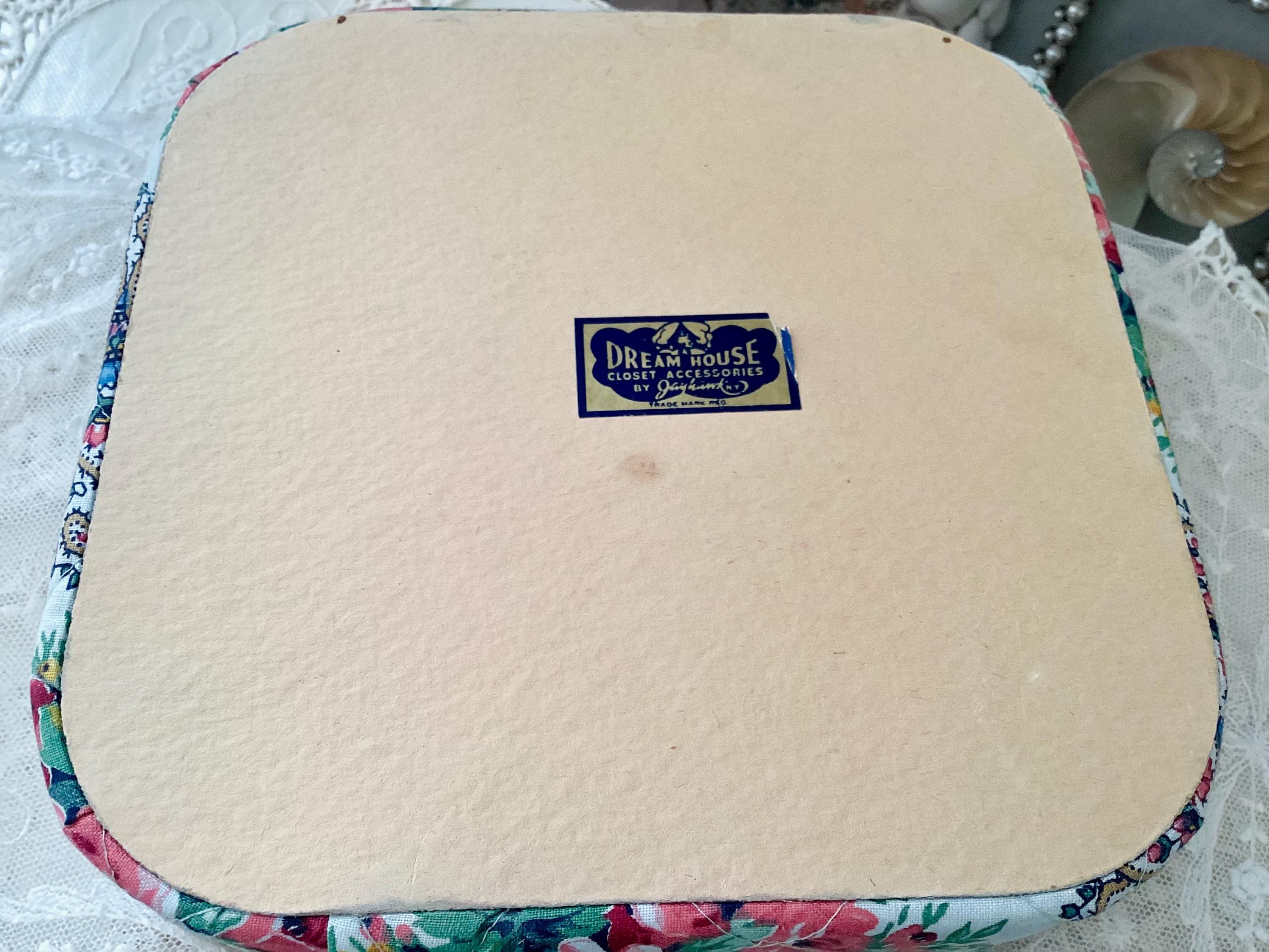 Antique Jewelry / Hanky / Sewing Box by Dream House Closet