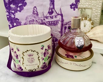 Vintage Violettes De Toulouse Perfume Bottle Berdoues France With