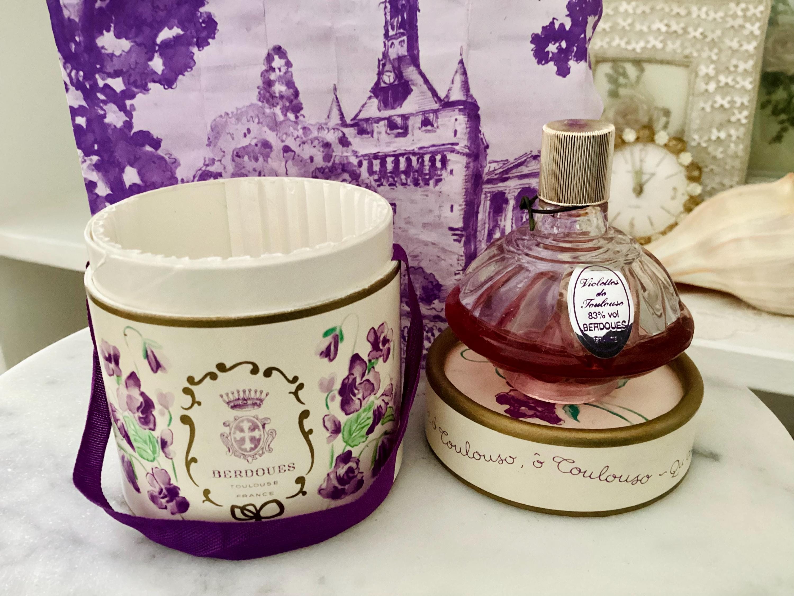 Vintage Violettes De Toulouse Perfume Bottle Berdoues France With