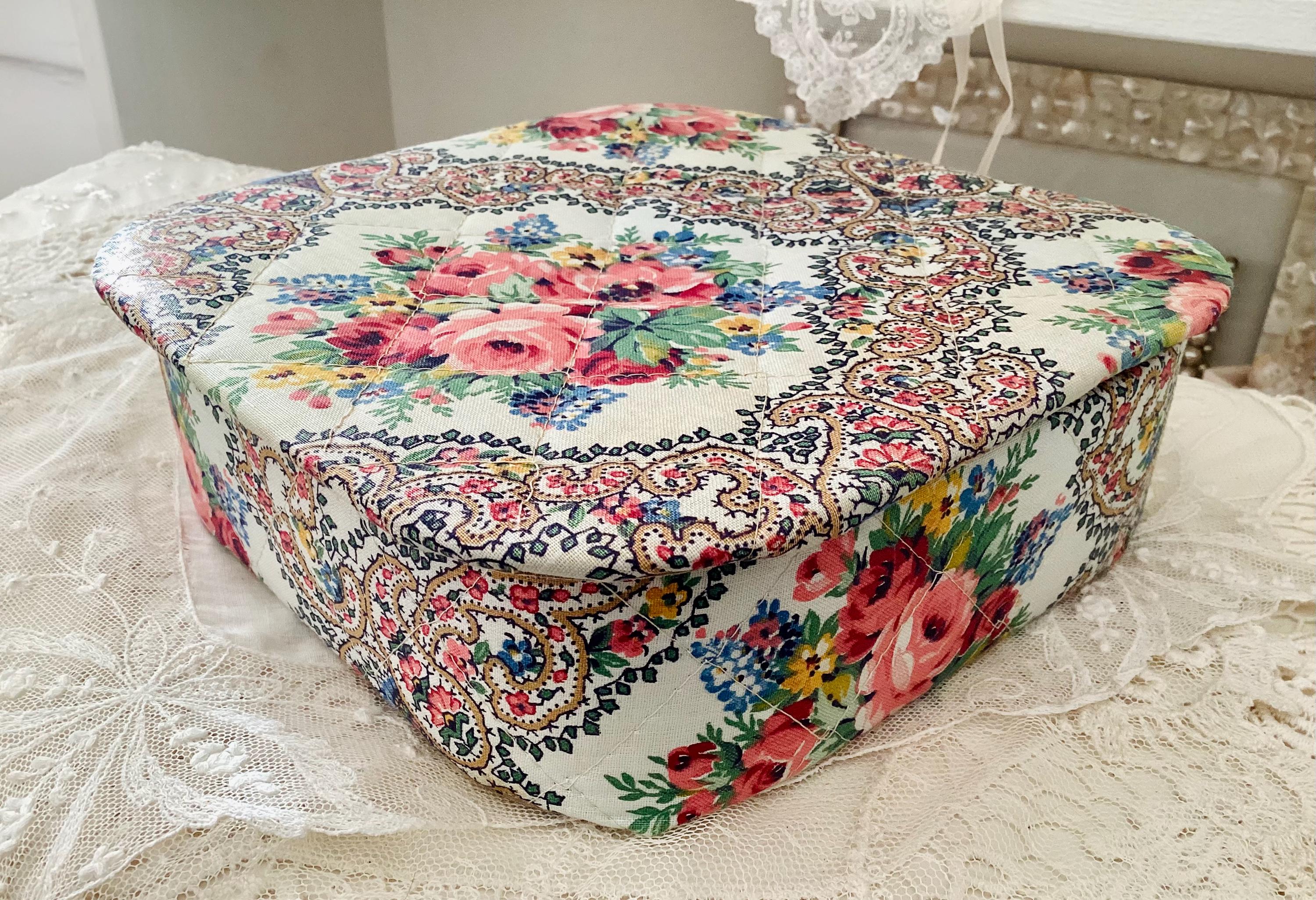 Antique Jewelry / Hanky / Sewing Box by Dream House Closet
