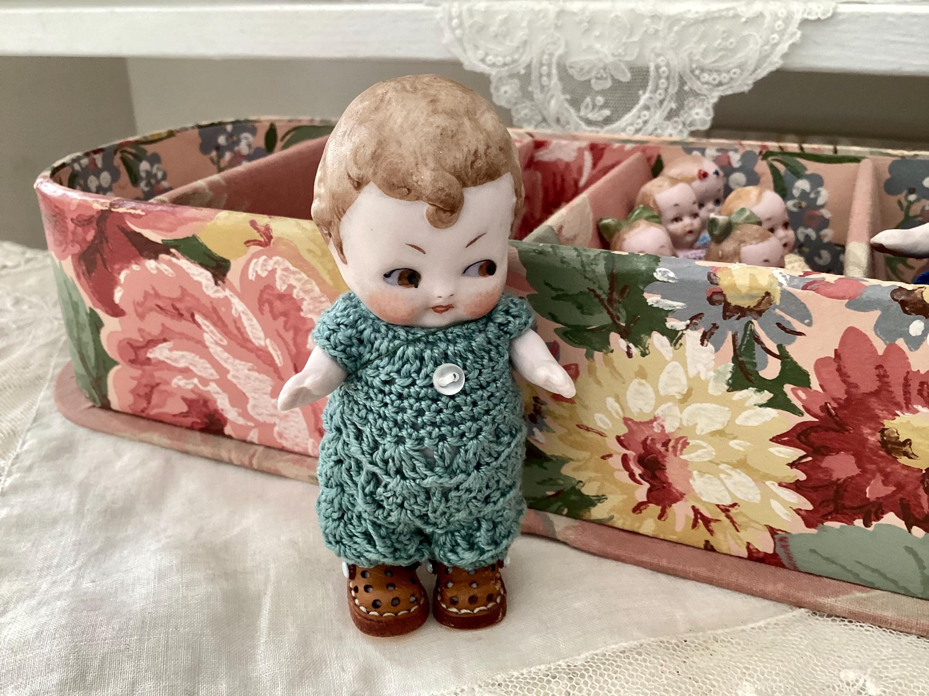Tiny Bisque Antique German Toddler Doll Jointed Chubby Baby - Etsy