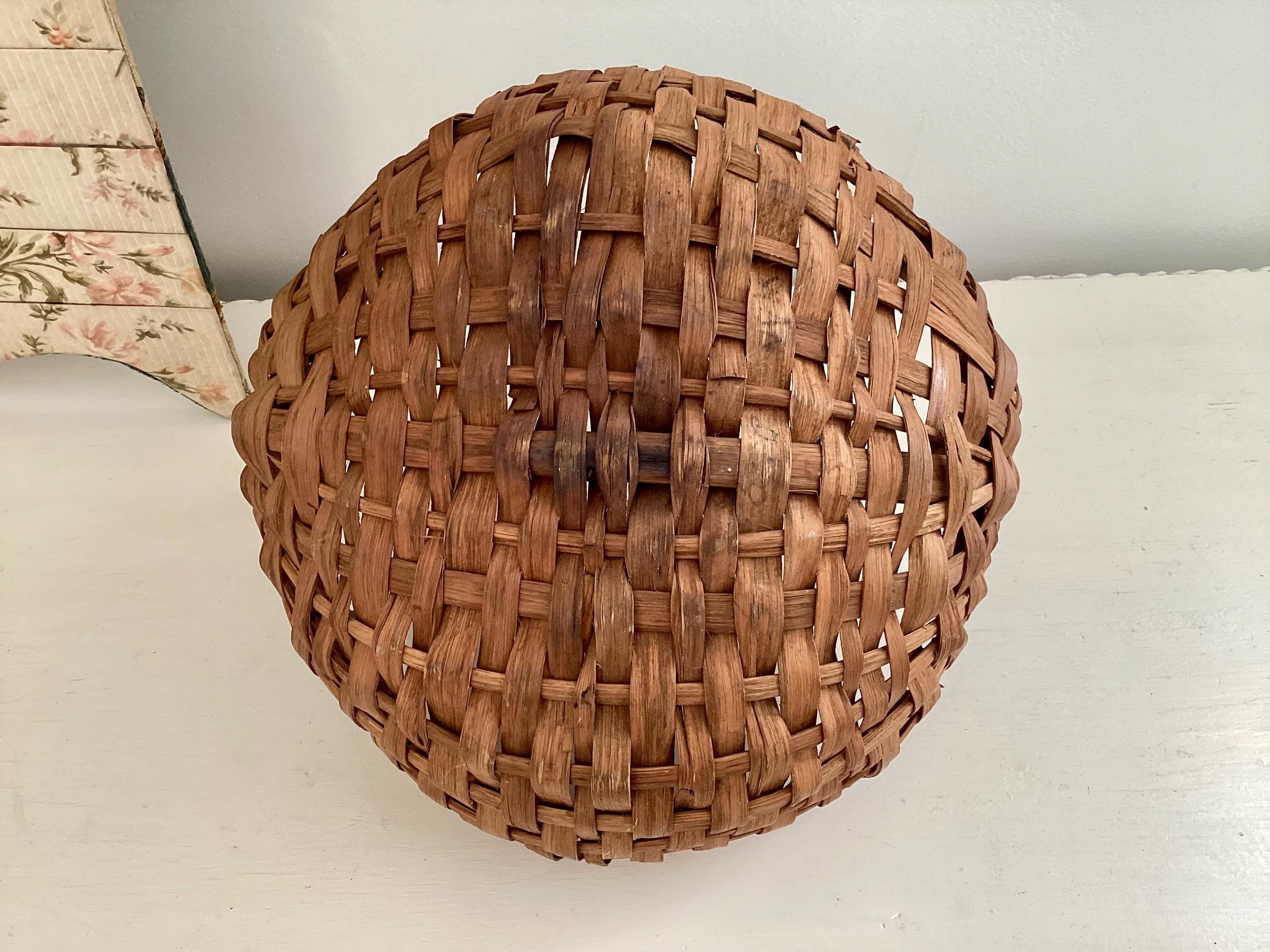 Antique Split Oak Apple Gathering Buttocks Basket - Etsy