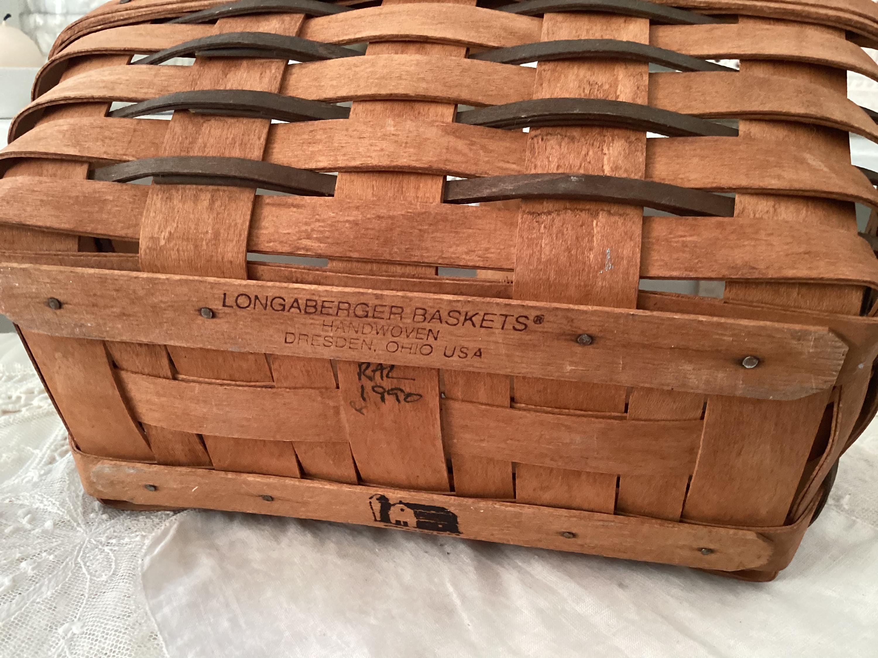 1990 Longaberger Market Basket, Vintage - Etsy