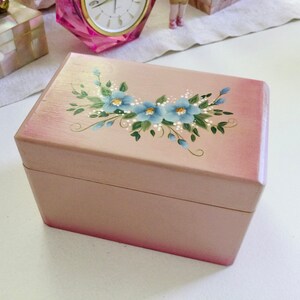 Handbemalte Florale Box mit Kartenspiel