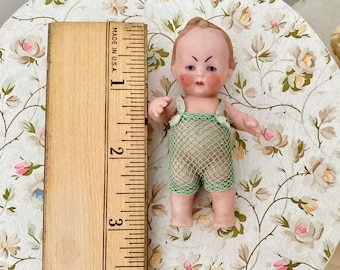 アンティーク ドイツ 女の子 ベビードール ミニチュア Hertwig 1920