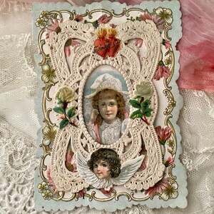 Carte de voeux, Éphémère, Antiquités en relief, Amour