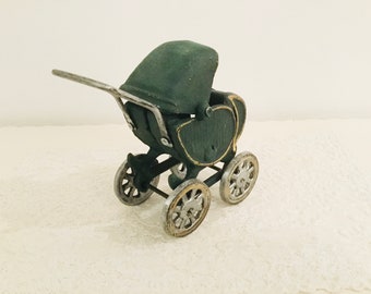 アンティーク鋳鉄人形ベビーバギーキャリッジベビーカー乳母車