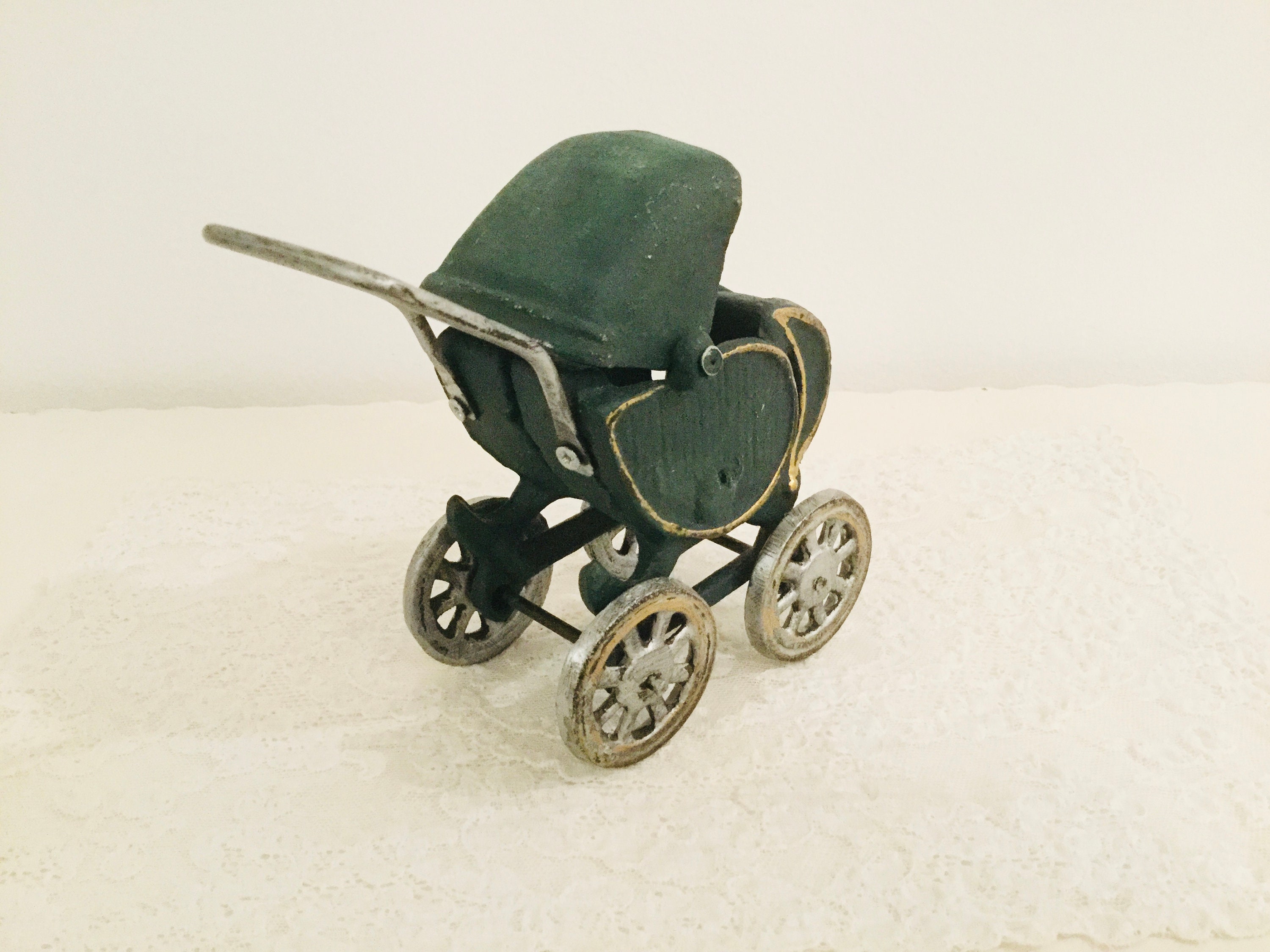 アンティーク鋳鉄人形ベビーバギーキャリッジベビーカー乳母車