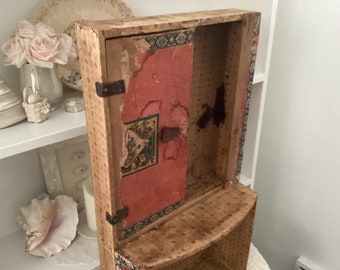 antique wooden insert for hope chest