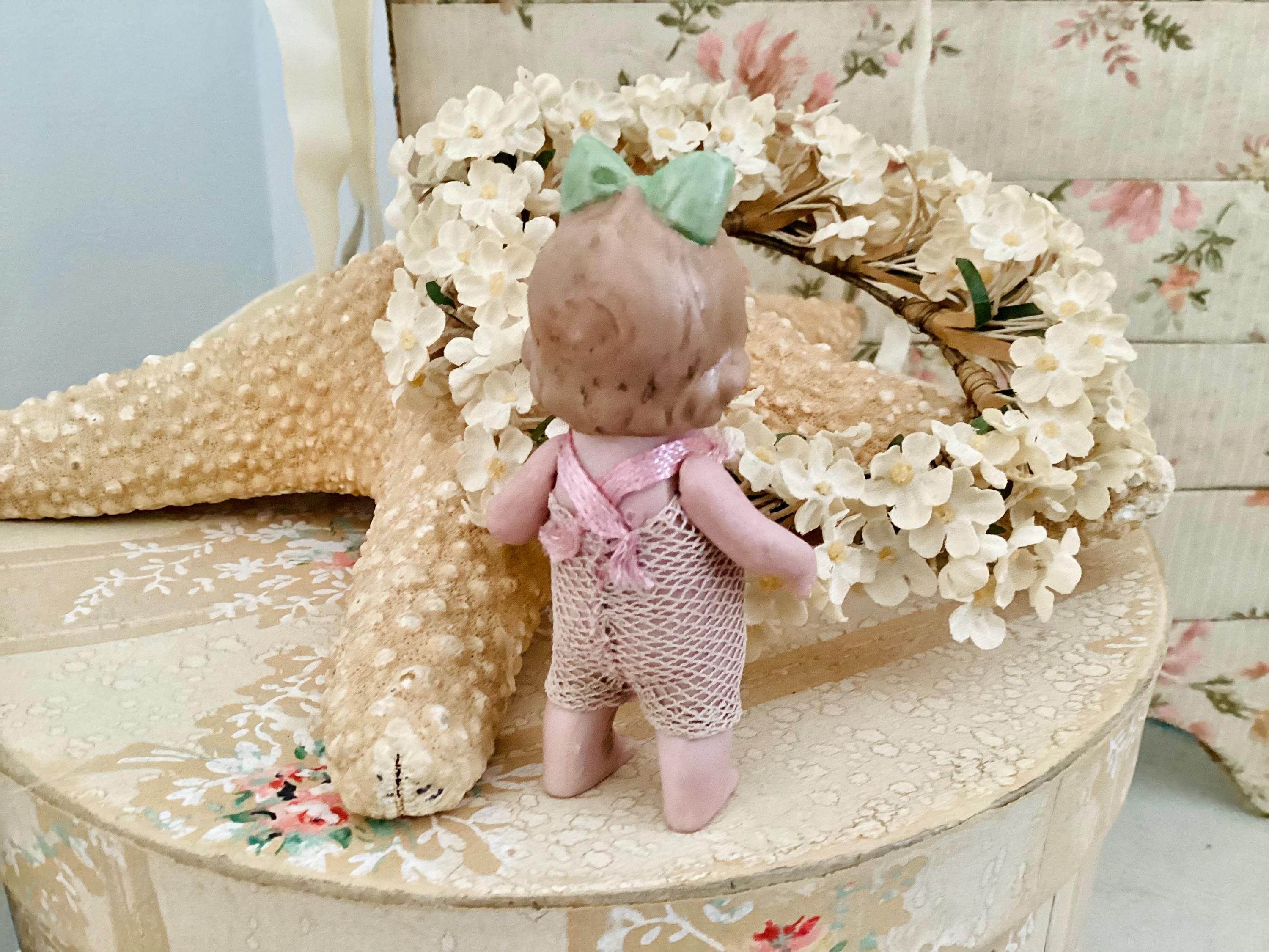 アンティーク ドイツ 女児 人形 ミニチュア Hertwig 1920 年代 小さな