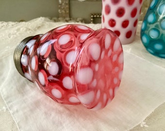 Fenton Coin Dot Cranberry Opalescent Sugar Shaker - Etsy