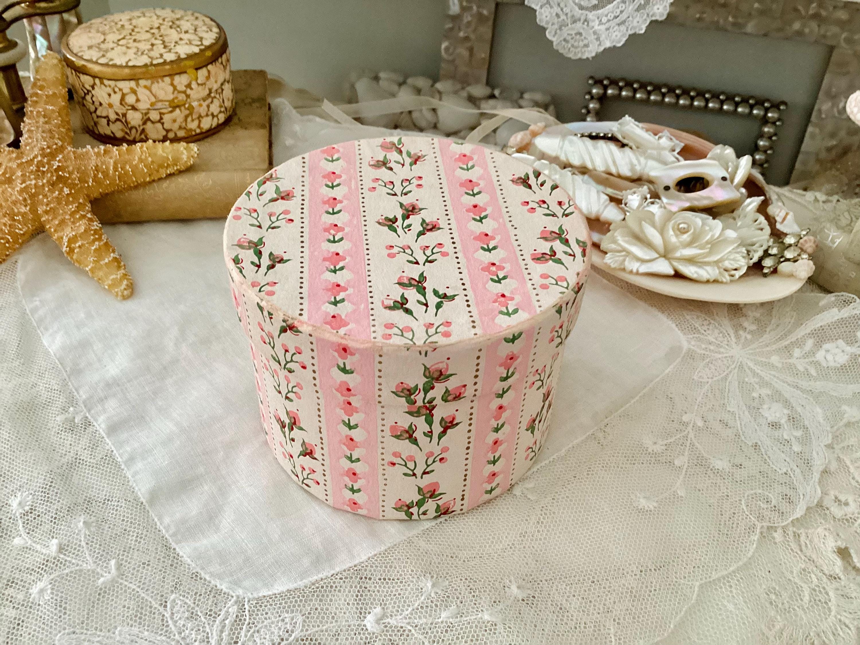 Vintage Floral Hat Box - Etsy Vintage Floral Hat Box - Etsy