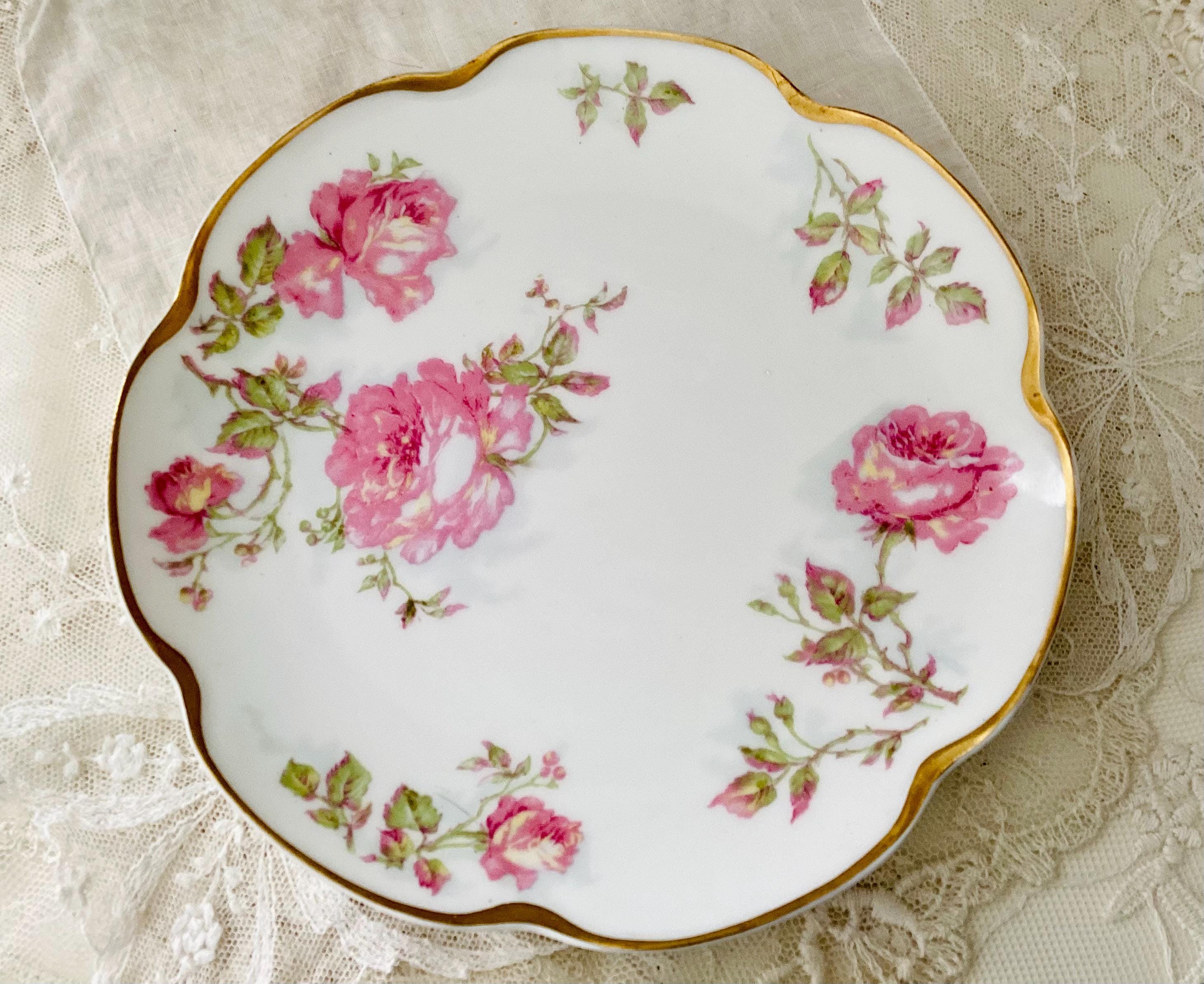 Vintage Theodore Haviland & Co Limoges France Frontenac Rose Salad