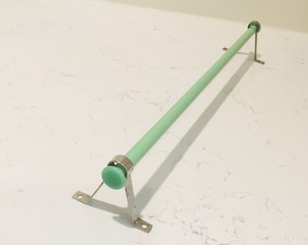 Vintage glass towel bar hotsell