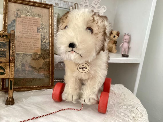 ヴィンテージ モヘア シュタイフ モリー テリア 犬 ぬいぐるみ