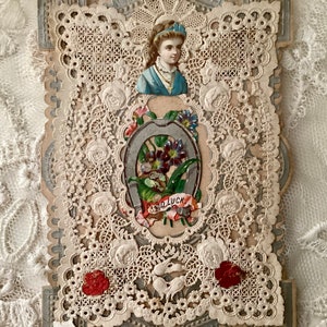 Carte de voeux, Éphémère, Antiquités en relief, Amour