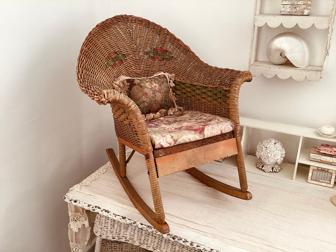 Living Room Vintage Wicker Rocker Buy Rattan Cane Wicker Chair For