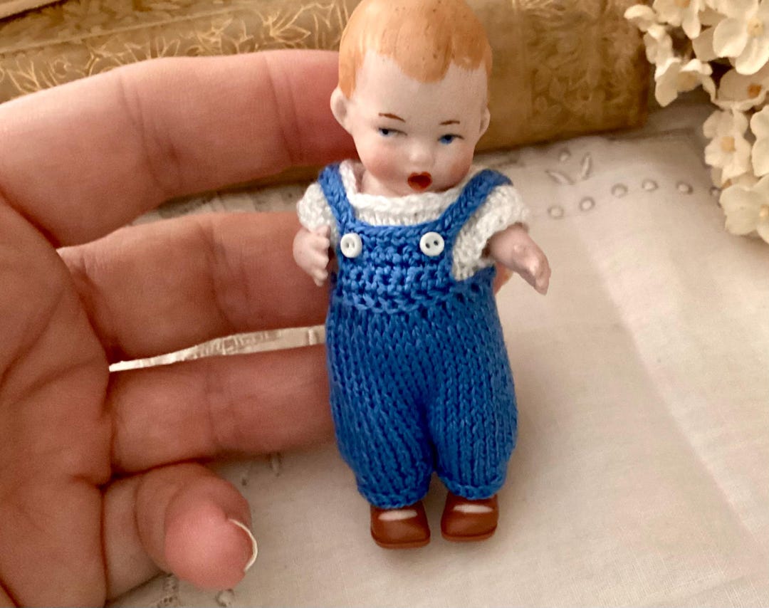 ヴィンテージ　ベビードール　4点セット アンティークのドイツ製男の子用ベビードール（ミニチュア