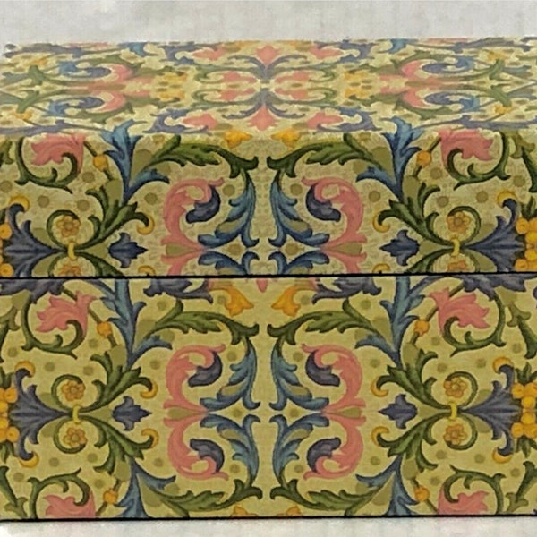 Vintage Florentine Recipe Box, Ohio Art, 1960’s