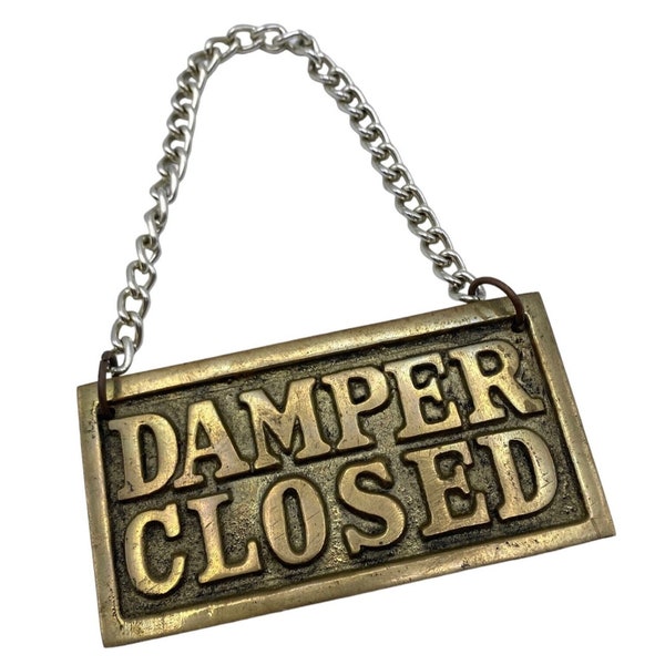 Damper Closed Sign Etsy