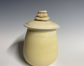 Rock topped jar