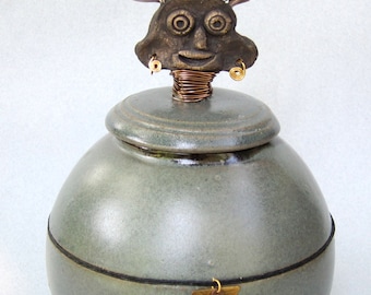 whimsical clay voodoo man