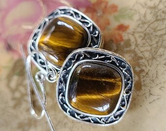 Tiger Eye Earrings