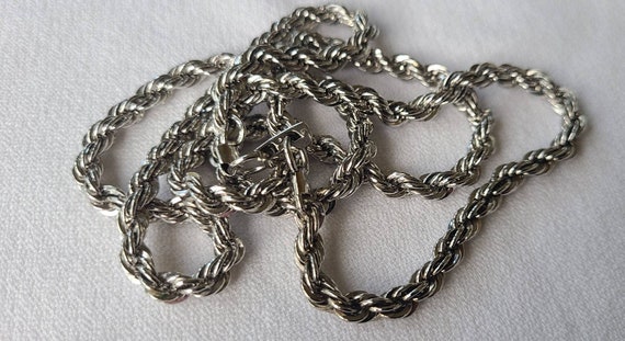 Vintage NAPIER Heavy Chunky Rope Chain - image 1