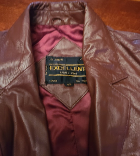 Genuine Leather Red/Burgundy Jacket